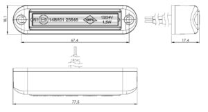 LCD 3463 Rückfahrleuchte